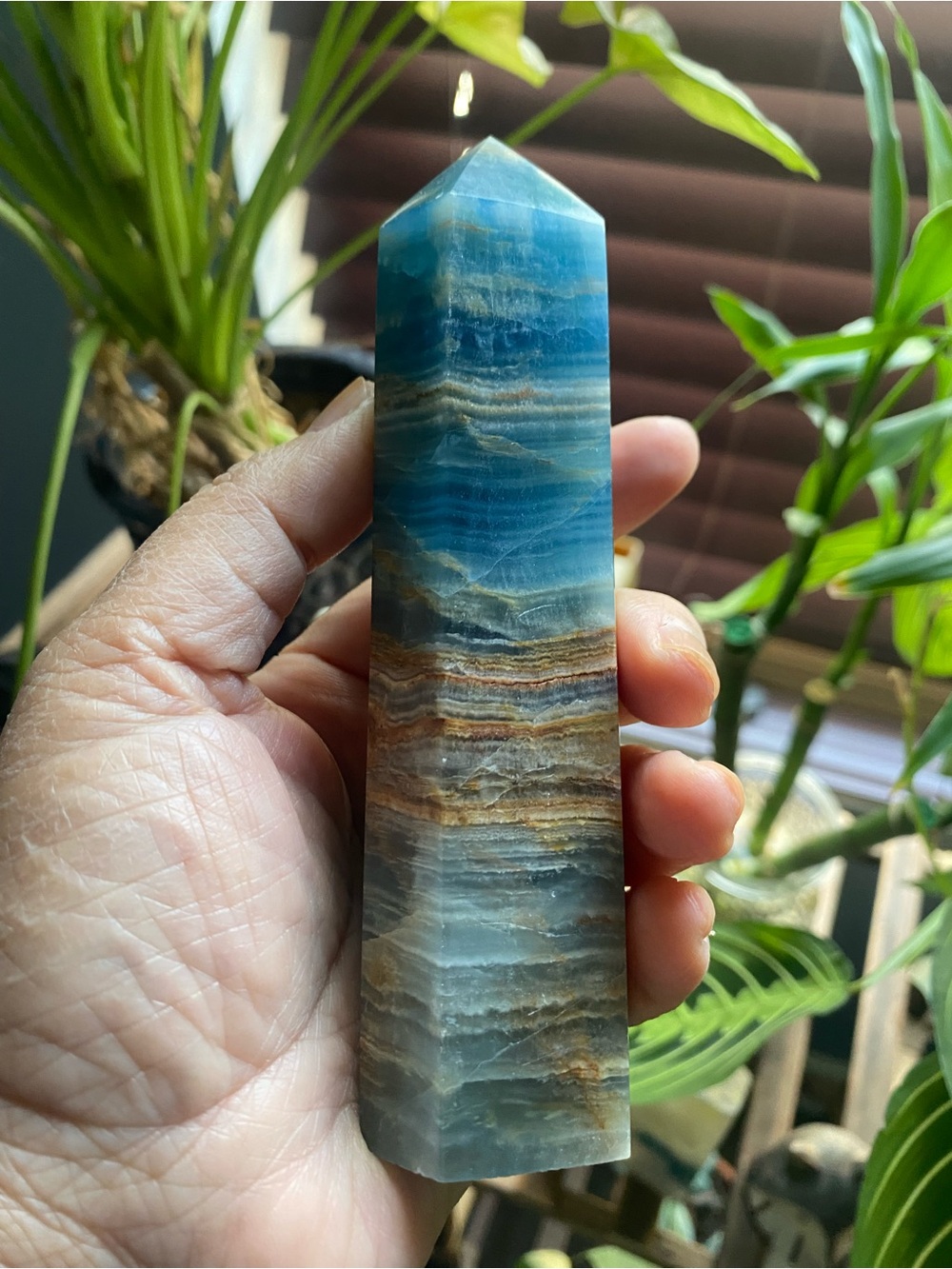 Blue Onyx Crystal Tower